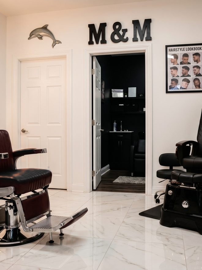 Hair Creations M&M studio interior, Bayshore Naples FL