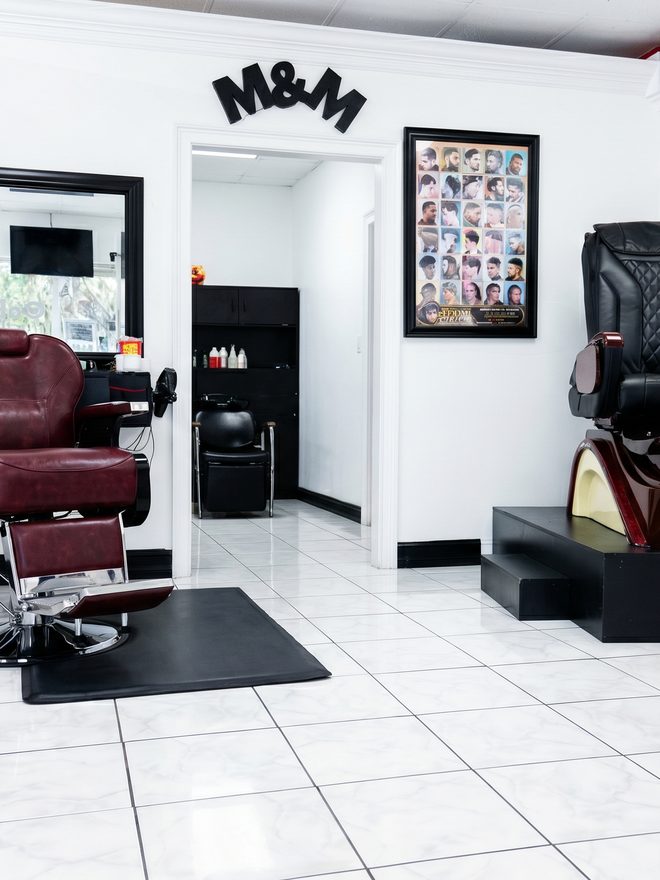 Bright salon room at Hair Creations M&M, East Naples FL
