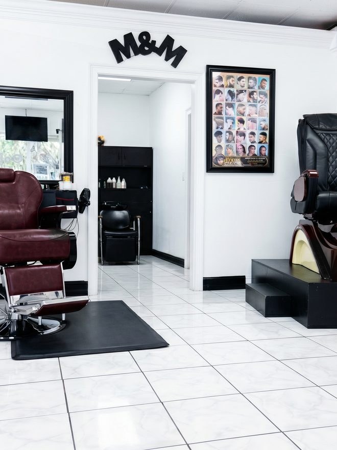 Bright salon room at Hair Creations M&M, East Naples FL